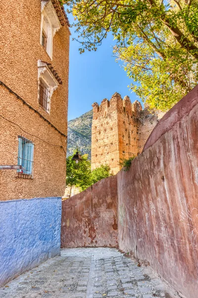 Chefchaouen Morocco January 2020 Historical Center Blue City Sunny Weather — Stock fotografie