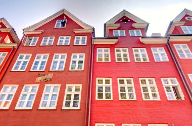 Copenhagen, Denmark - August 2019: Beautiful view of the historical city center in sunny weather