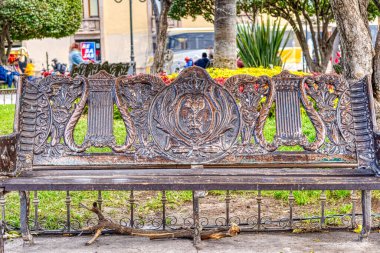 Durango, Mexico - January 2022: Historical center of the city in sunny weather