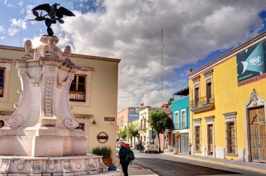 Durango, Mexico - January 2022: Historical center of the city in sunny weather