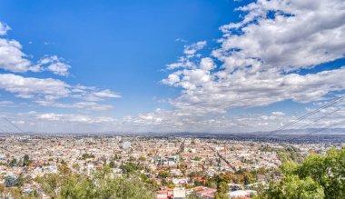 Durango, Mexico - January 2022: Historical center of the city in sunny weather