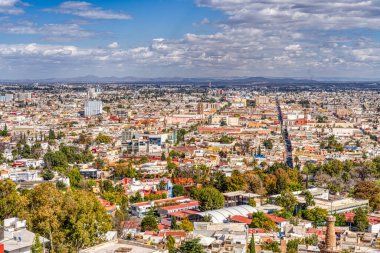 Durango, Mexico - January 2022: Historical center of the city in sunny weather