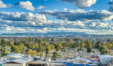 Durango, Mexico - January 2022: Historical center of the city in sunny weather