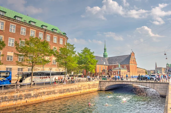 Copenhagen Denmark August 2019 Beautiful View Historical City Center Sunny — стоковое фото