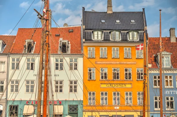 Copenhagen Denmark August 2019 Nyboder District Sunny Weather — Stockfoto