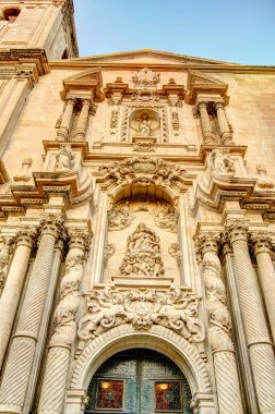 Elche, Spain - August 2021 : Historical center in summertime
