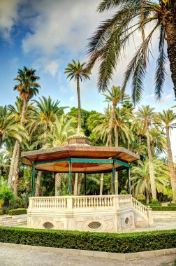 Elche, Spain - August 2021 : Historical center in summertime