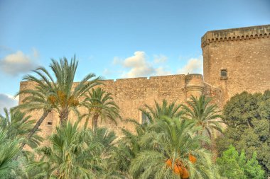 Elche, Spain - August 2021 : Historical center in summertime