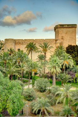 Elche, Spain - August 2021 : Historical center in summertime