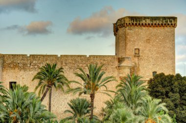 Elche, Spain - August 2021 : Historical center in summertime