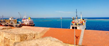 Famagusta, Cyprus - October 2019 : Historical center in sunny weather