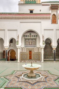 Fez, Morocco - January 2020 : Attarine Madrasah in the old city