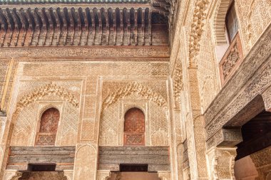 Fez, Morocco - January 2019 : Madrasa Bou Inania
