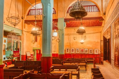 Fes, Morocco - January 2020 : Ibn Danan Synagogue