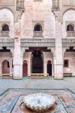 Fez, Morocco - January 2020 : Attarine Madrasah in the old city