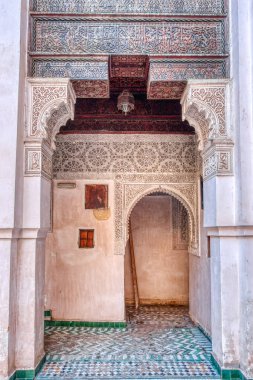 Fez, Morocco - January 2020 : Attarine Madrasah in the old city