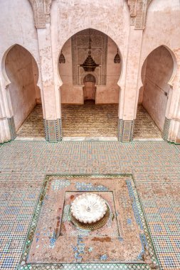 Fez, Morocco - January 2020 : Attarine Madrasah in the old city