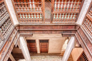 Fez, Morocco - January 2020 : Attarine Madrasah in the old city