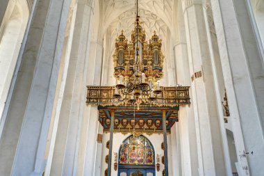 Gdansk, Poland - August 2021 : Interior of the Cathedral         