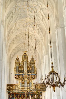 Gdansk, Poland - August 2021 : Interior of the Cathedral         