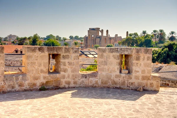Фамагуста Кипр Октябрь 2019 Года Исторический Центр Солнечную Погоду — стоковое фото