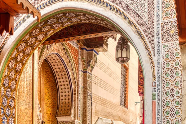 Fez Morocco January 2020 Типова Вулиця Старому Місті Або Медіні — стокове фото
