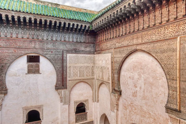 Fez, Morocco - January 2020 : Attarine Madrasah in the old city