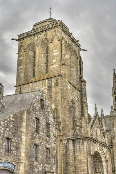 Locronan France June 2021 Historical Village Cloudy Weather — 图库照片