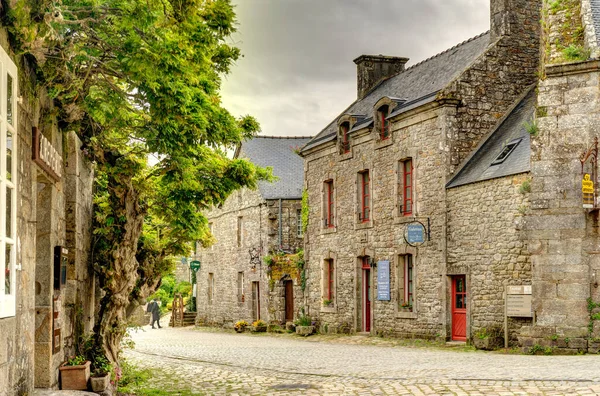 Locronan France June 2021 Historical Village Cloudy Weather — ストック写真