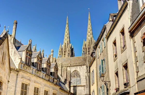 Quimper France June 2021 Historical Center Sunny Weather — Stok fotoğraf