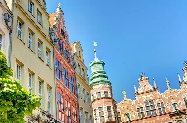 Gdansk Poland July 2021 Historical Center Sunny Weather — Stockfoto