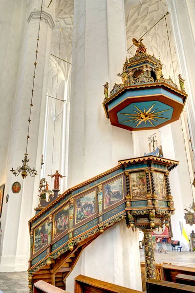 Γκντανσκ Πολωνία Αύγουστος 2021 Εσωτερικό Του Καθεδρικού Ναού — Φωτογραφία Αρχείου