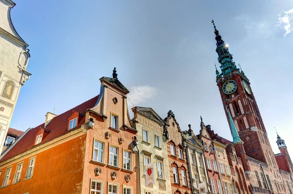 Gdansk Poland July 2021 Historical Center Sunny Weather — Zdjęcie stockowe