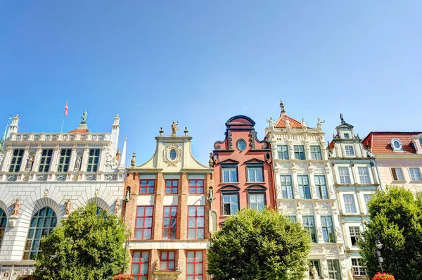 Gdansk Poland July 2021 Historical Center Sunny Weather — Stockfoto