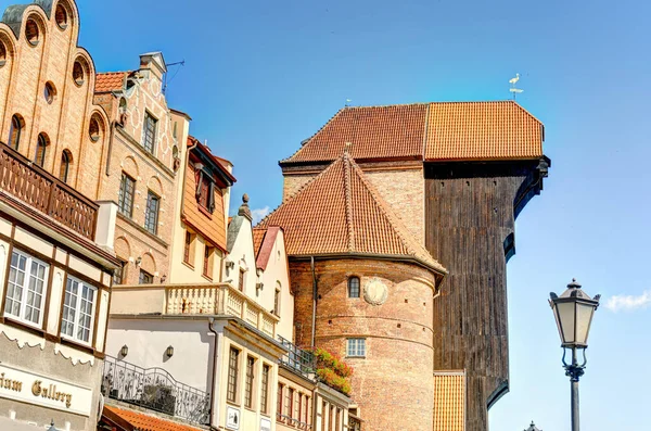 Gdansk Poland July 2021 Historical Center Sunny Weather — Stockfoto