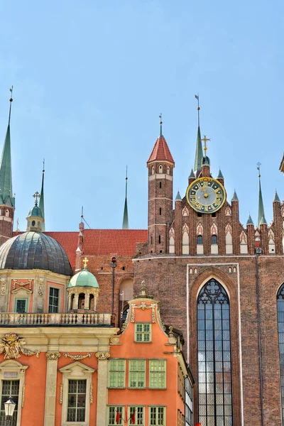 Gdansk Poland July 2021 Historical Center Sunny Weather —  Fotos de Stock