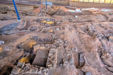 Galdar, Spain - January 2020 : Painted cave national monument