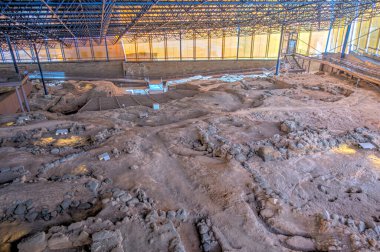 Galdar, Spain - January 2020 : Painted cave national monument