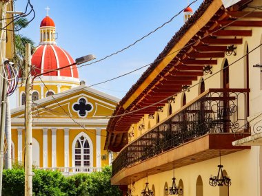 Granada, Nicaragua - January 2016 : Historical center in sunny weather