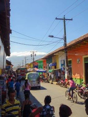 Granada, Nicaragua - January 2016 : Historical center in sunny weather