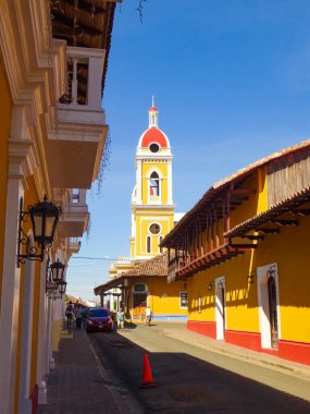 Granada, Nicaragua - January 2016 : Historical center in sunny weather
