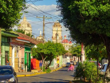 Granada, Nicaragua - January 2016 : Historical center in sunny weather