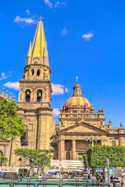 Guadalajara, Jalisco, Mexico - March 2017 : Historical center in sunny weather, HDR 