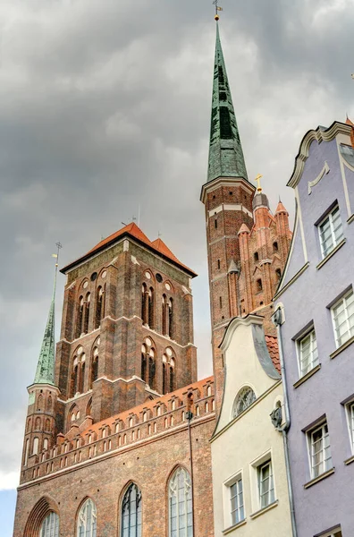 Gdansk Poland July 2021 Historical Center Sunny Weather —  Fotos de Stock