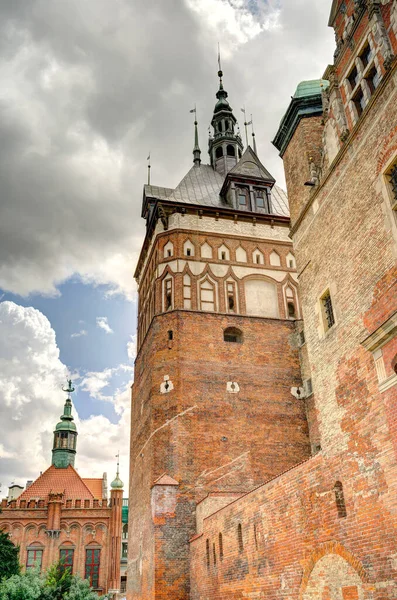 Gdansk Poland July 2021 Historical Center Sunny Weather —  Fotos de Stock