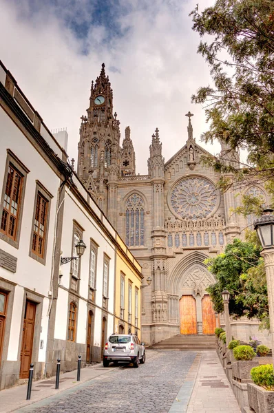 Arucas Spain January 2020 Historical Center Cloudy Weather — Zdjęcie stockowe