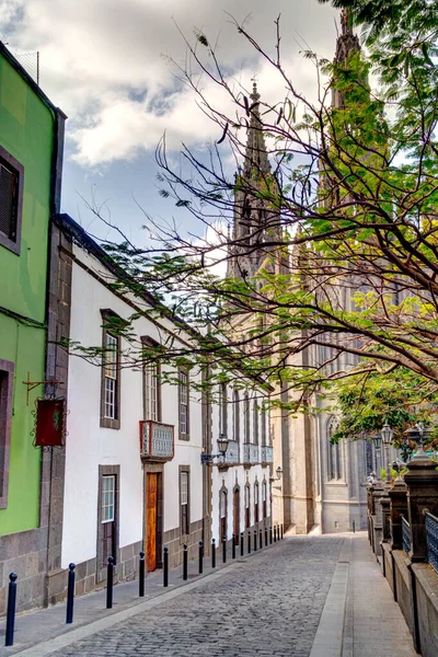 Arucas Spain January 2020 Historical Center Cloudy Weather — Fotografia de Stock