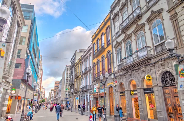 Las Palmas Spain February 2020 Vegueta Historical District Dusk — Foto de Stock