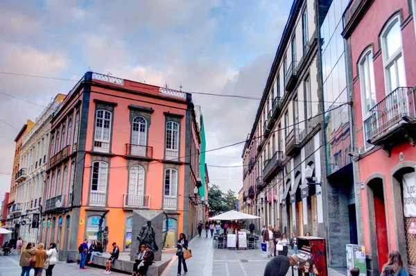 Las Palmas Spain February 2020 Vegueta Historical District Dusk — Foto de Stock