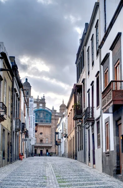 Teror Spain February 2020 Historical Center Rainy Weather — Zdjęcie stockowe